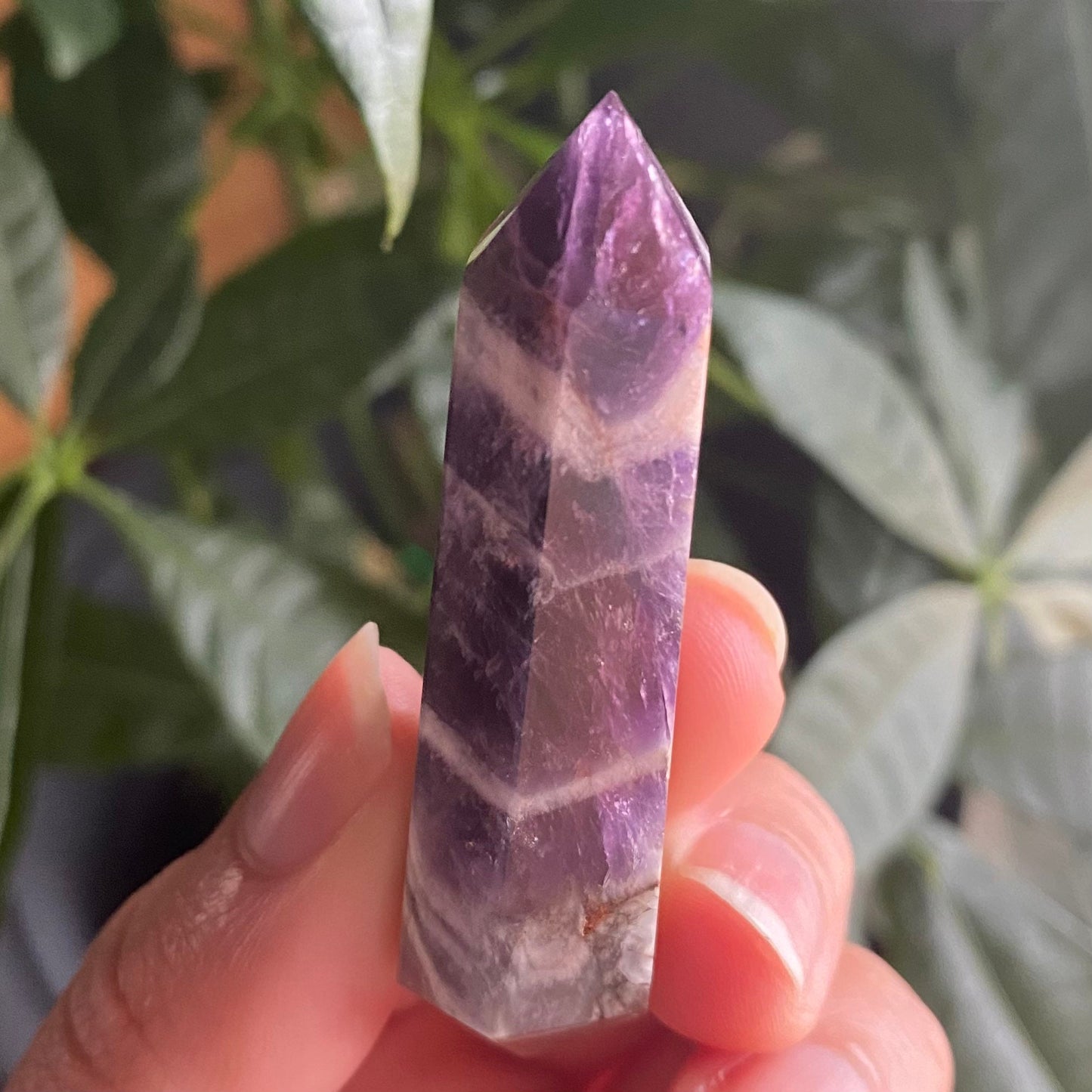 Double Terminated Dream Amethyst Point | Crystal Point | Dream Amethyst | Chevron Amethyst | DT Point | DTA1
