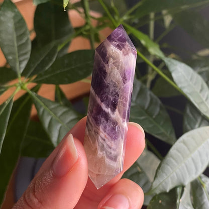 Double Terminated Dream Amethyst Point | Crystal Point | Dream Amethyst | Chevron Amethyst | DT Point | DTA1