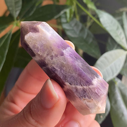 Double Terminated Dream Amethyst Point | Crystal Point | Dream Amethyst | Chevron Amethyst | DT Point | DTA2