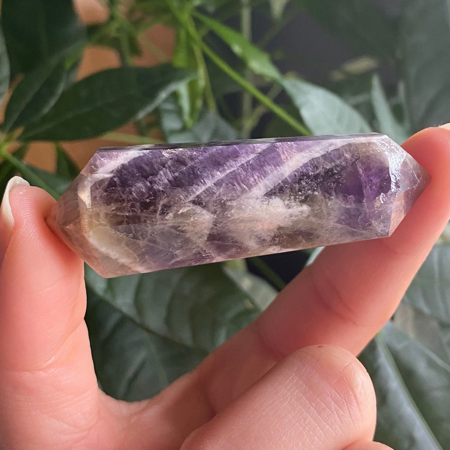 Double Terminated Dream Amethyst Point | Crystal Point | Dream Amethyst | Chevron Amethyst | DT Point | DTA2