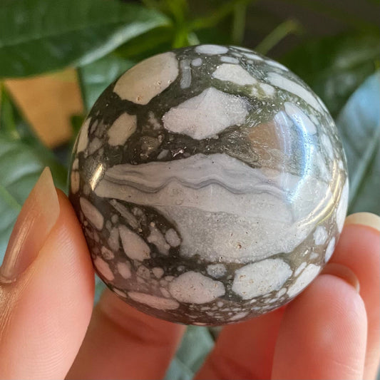 1.72” Maligano Jasper Sphere | 3.8 oz | Crystal Sphere | MJS3