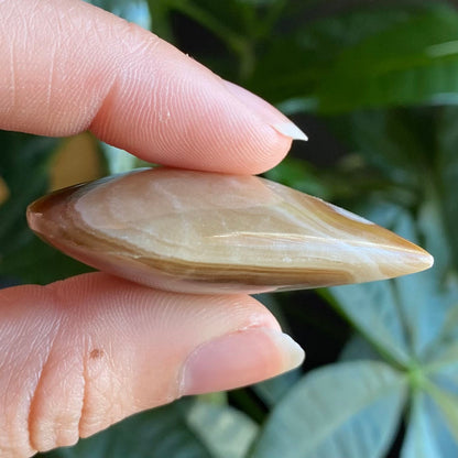Chocolate Calcite Heart | 1 oz | 1.8" | Heart Carving | Crystal Carving | Calcite | Brown Aragonite | CCH1