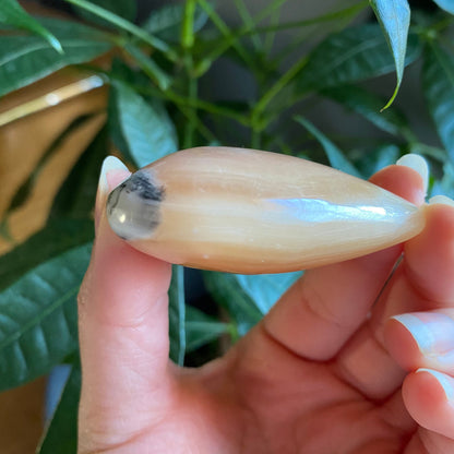 Honey Calcite Heart | 3.6 oz | 2.2" | Heart Carving | Crystal Carving | Calcite | HCH2