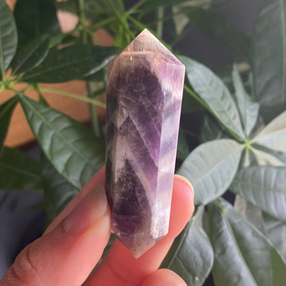 Double Terminated Dream Amethyst Point | Crystal Point | Dream Amethyst | Chevron Amethyst | DT Point | DTA2