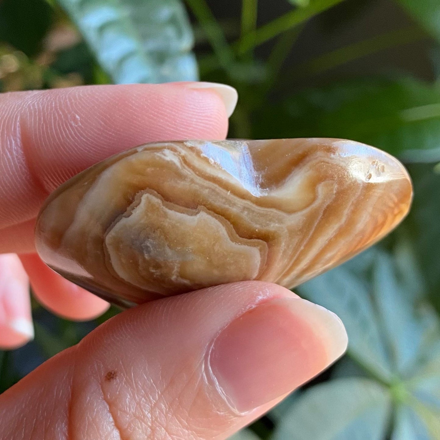 Chocolate Calcite Heart | 1 oz | 1.8" | Heart Carving | Crystal Carving | Calcite | Brown Aragonite | CCH1