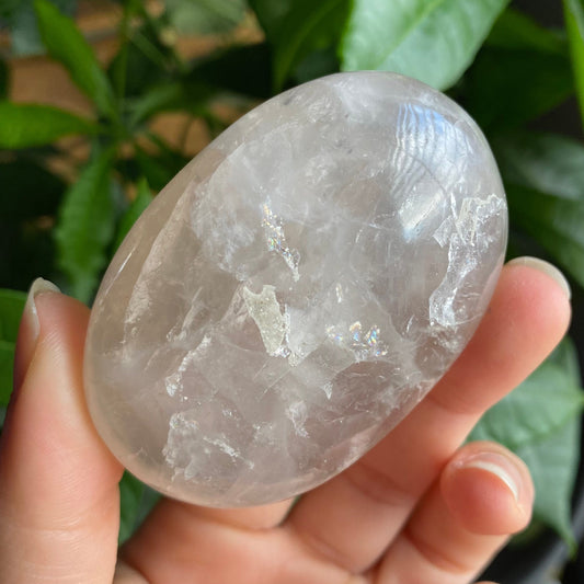 Smoky Quartz Palm Stone | 4.5 oz | 2.6 in | Crystal Palm Stone | SQ4