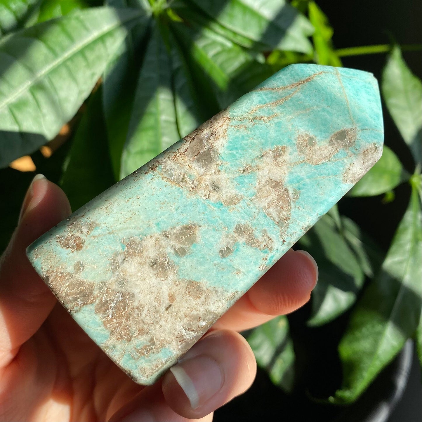 Blue Aragonite Tower w/ Quartz Inclusions | 3.6" | 8.9 oz | Crystal Tower | **IMPERFECT POINT**