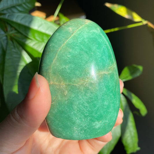 Amazonite Freeform w/ Silver Flash | 3.1" | 14.5 oz | Crystal Freeform
