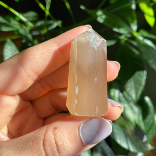 Flower Agate Tower | 1.8" | 1 oz | Crystal Tower