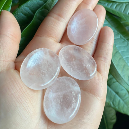 Rose Quartz Worry Stone | Crystal Worry Stone | Intuitively Selected (random)