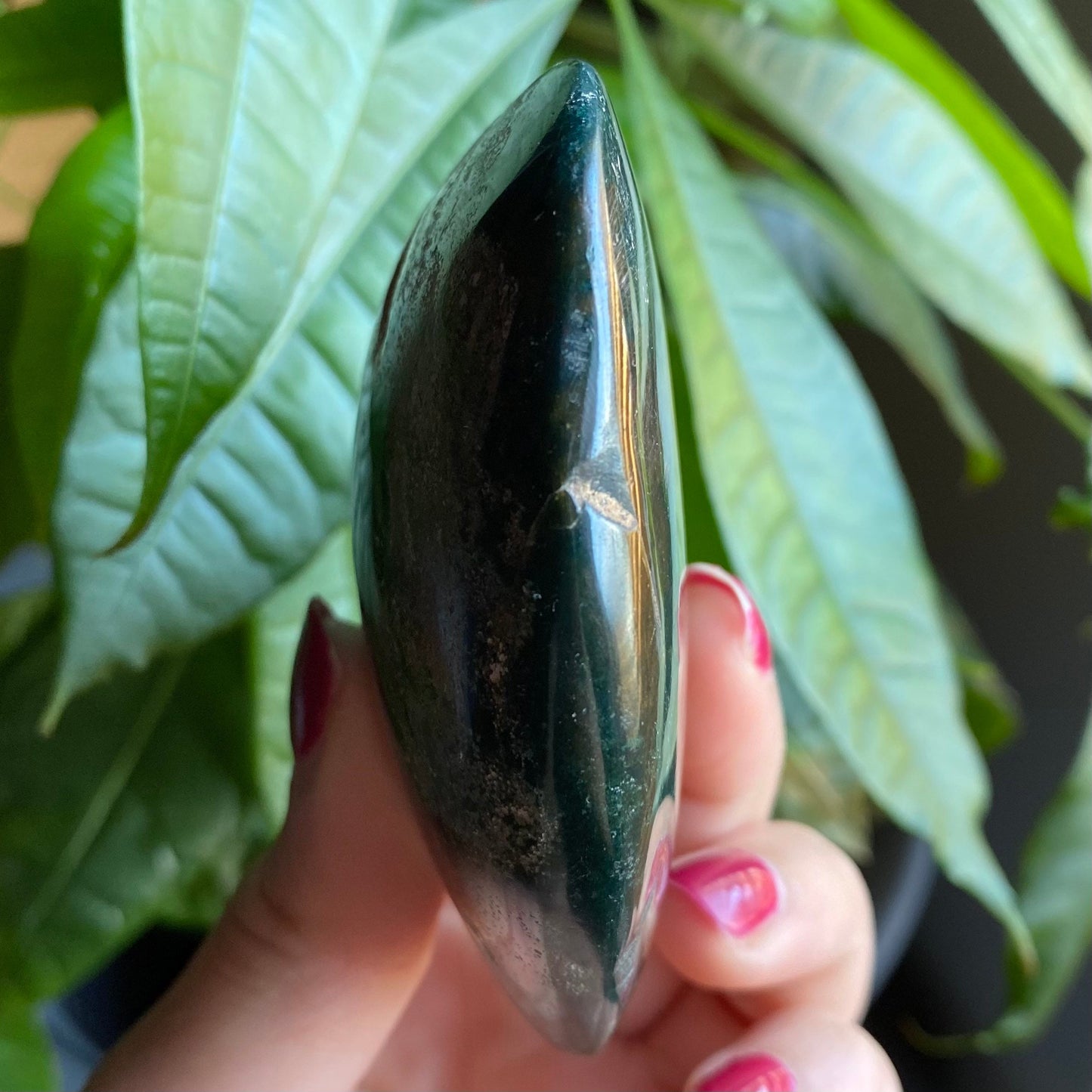 Ocean Jasper Heart | 7.6 oz | 3.1" | Jasper | Jasper Heart | Crystal Heart