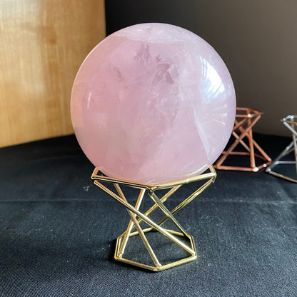 Hexagonal Double-Sided Sphere Stand | STAND ONLY | Crystal Stand | Crystal Sphere Stand