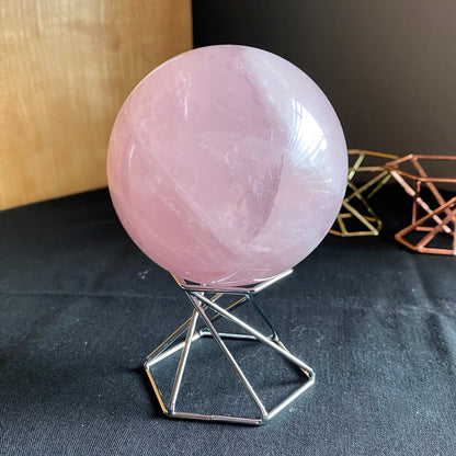 Hexagonal Double-Sided Sphere Stand | STAND ONLY | Crystal Stand | Crystal Sphere Stand
