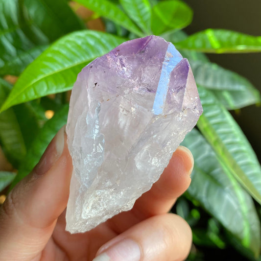 Natural Amethyst Point | Iron Inclusion | 2.5 oz | 2.6 in | Large Crystal Point | Brazilian Amethyst | Rough Amethyst | AP6