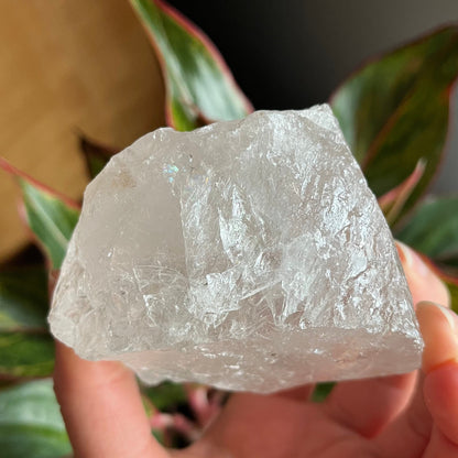 Rough Clear Quartz | 1lb 0.7 oz | 3.4”  | Rough Stone | Palm Size Stone | Q8