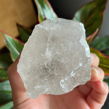 Rough Clear Quartz | 1lb 0.7 oz | 3.4”  | Rough Stone | Palm Size Stone | Q8