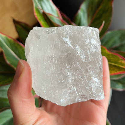 Rough Clear Quartz | 1lb 0.7 oz | 3.4”  | Rough Stone | Palm Size Stone | Q8