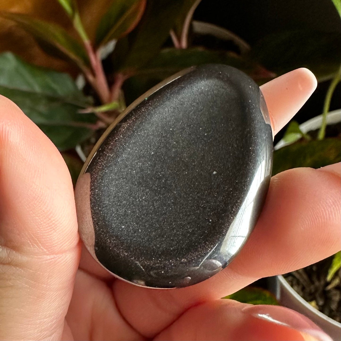 Hematite Worry Stone | Specular Hematite | Crystal Worry Stone | Intuitively Selected (random)